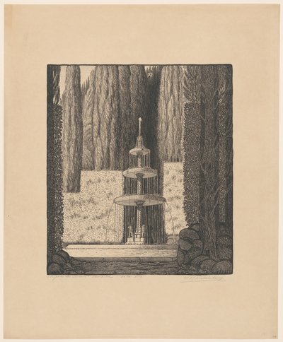 Reszta biskupów Florencja (oryginalny tytuł na obiekcie) autorstwa Wijnand Otto Jan Nieuwenkamp (signed by artist)