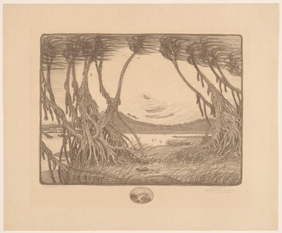 Morska bryza, południowe wybrzeże Jawy Sea Wind I (oryginalny tytuł na obiekcie) autorstwa Wijnand Otto Jan Nieuwenkamp (signed by artist)