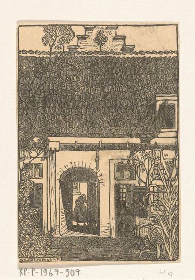 Brouwershofje w Haarlemie Hofje w Haarlemie (tytuł oryginalny) autorstwa Wijnand Otto Jan Nieuwenkamp