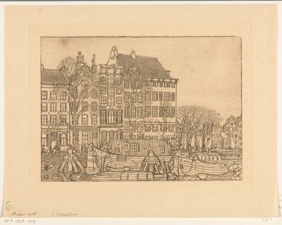 Domy na Prins Hendrikkade w Amsterdamie Prins Hendrikkade (tytuł oryginalny) autorstwa Wijnand Otto Jan Nieuwenkamp