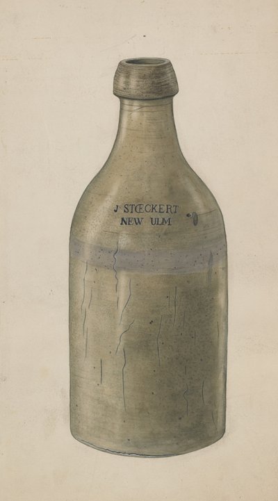 Kamionkowa Butelka Piwa, ok. 1900 r. 1938. autorstwa Wilbur M Rice