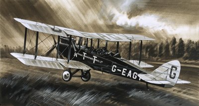 De Havilland DH98 należący do Aircraft Transport  Travel Ltd. autorstwa Wilf (20th century) Hardy