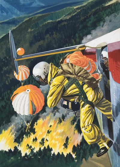 Spadochroniarze autorstwa Wilf (20th century) Hardy