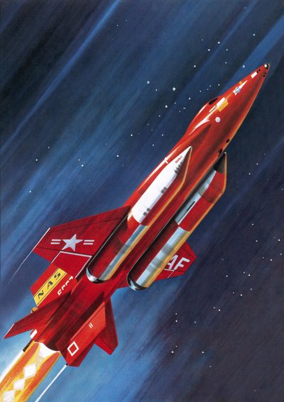 Niezidentyfikowany samolot rakietowy NASA autorstwa Wilf (20th century) Hardy
