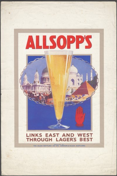 Lager Allsoppa, lata 20. autorstwa Wilfred Fryer