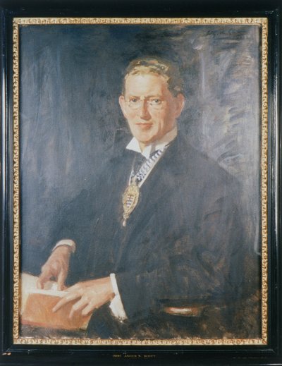 „Sir Angus Newton Scott”, 1932 autorstwa Wilfred Gabriel de Glehn