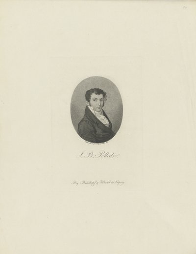 Portret skrzypka i kompozytora Giovanniego Battisty Polledro 1781-1853 , ok. 1930 r. 1810. autorstwa Wilhelm Arndt
