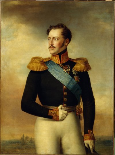 Portret cesarza Mikołaja I autorstwa Wilhelm August Golicke