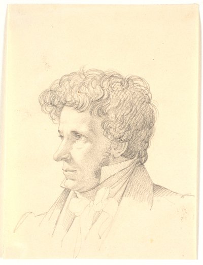 Portret mężczyzny. Profil po lewej autorstwa Wilhelm Bendz