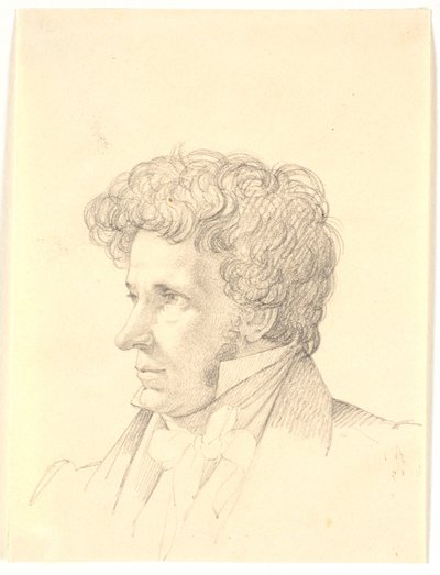 Portret mężczyzny. Profil po lewej autorstwa Wilhelm Bendz