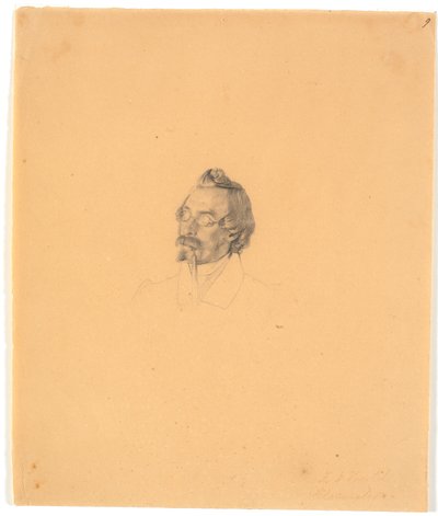 Porträt des Glasmalers Friedrich Vörtel autorstwa Wilhelm Bendz