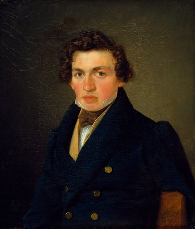 Portret młodego mężczyzny. autorstwa Wilhelm Bendz
