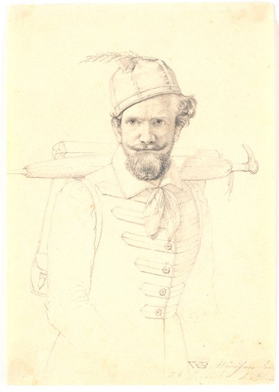 Autoportret z cierniami autorstwa Wilhelm Bendz