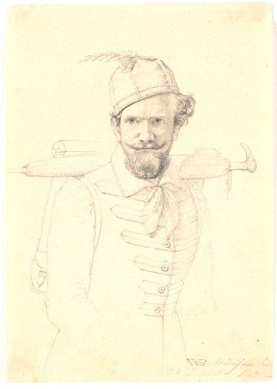 Autoportret z cierniami autorstwa Wilhelm Bendz