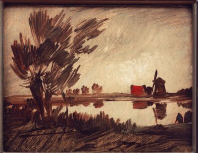 Młyn nad stawem autorstwa Wilhelm Busch