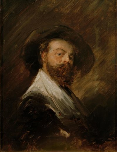 Autoportret w stroju holenderskim autorstwa Wilhelm Busch