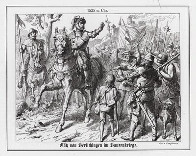 Goetz von Berlichingen podczas niemieckiej wojny chłopskiej autorstwa Wilhelm Camphausen