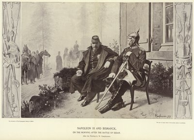 Napoleon III i Bismarck rano po bitwie pod Sedanem autorstwa Wilhelm Camphausen