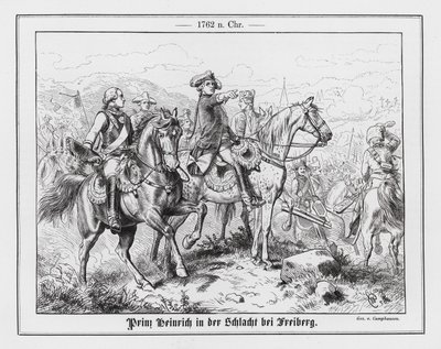 Książę Henryk Pruski w bitwie pod Freibergiem autorstwa Wilhelm Camphausen