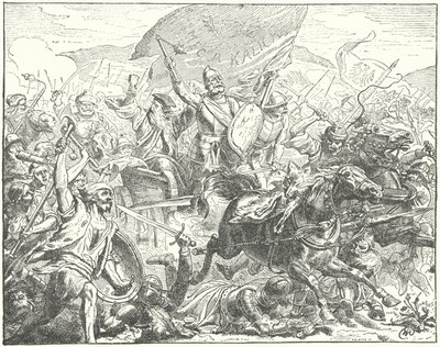Czeski generał i przywódca husytów Jan Zizka w bitwie autorstwa Wilhelm Camphausen