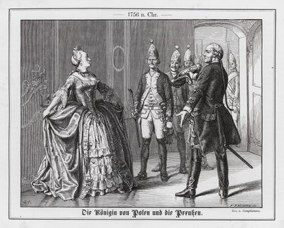 Królowa Polski i Prusacy autorstwa Wilhelm Camphausen