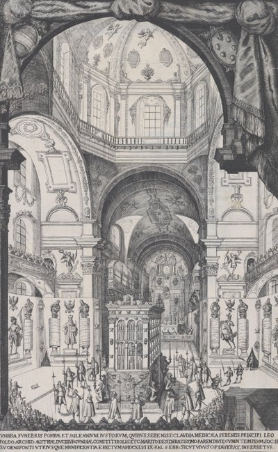 Katafalk Leopolda, arcyksięcia Austrii, 1646. autorstwa Wilhelm Frommer