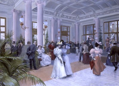 Das Vestibül des Kaiserbads (Przedsionek Łaźni Cesarskich) autorstwa Wilhelm Gause