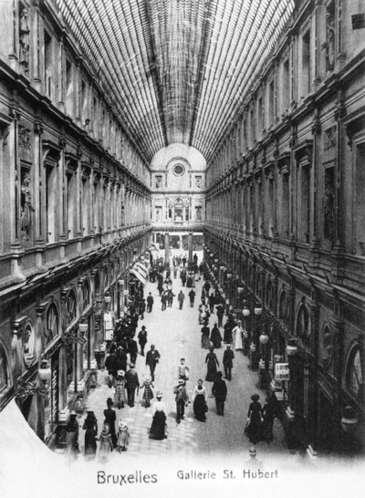 Galeria św. Huberta w Brukseli, ok. 1900 autorstwa Wilhelm Hoffmann