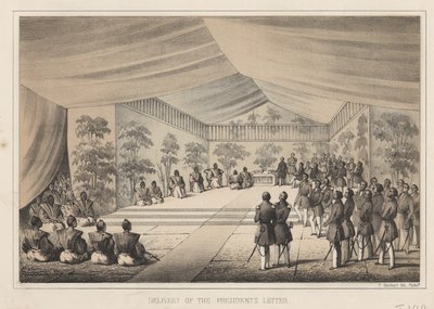 Doręczenie listu prezydenta, 1855 autorstwa Wilhelm Joseph Heine