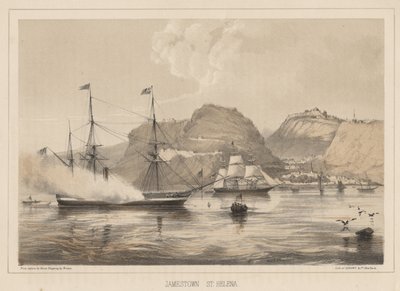 Jamestown, Św. Helena, 1855 autorstwa Wilhelm Joseph Heine