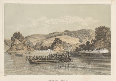 To-Ri-Ga-Sa-Ki, Zatoka Yedo, 1855 autorstwa Wilhelm Joseph Heine