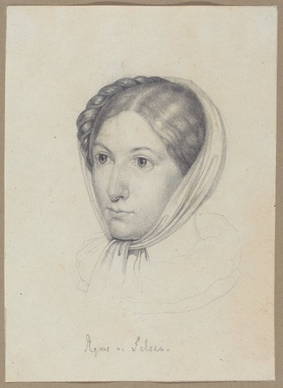Agnes von Felsen, ok. 1822 (grafit) autorstwa Wilhelm Kügelgen