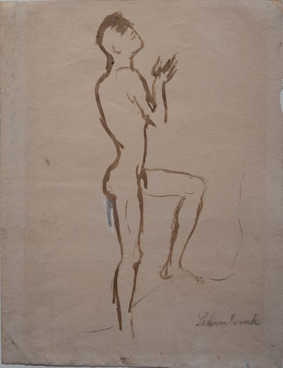 Rosnący mężczyzna autorstwa Wilhelm Lehmbruck