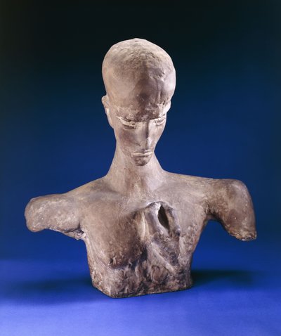 Głowa Myśliciela; Głowa myśliciela, 1918 autorstwa Wilhelm Lehmbruck