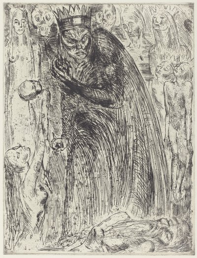 Makbet V (Wizja Lady Makbet) autorstwa Wilhelm Lehmbruck