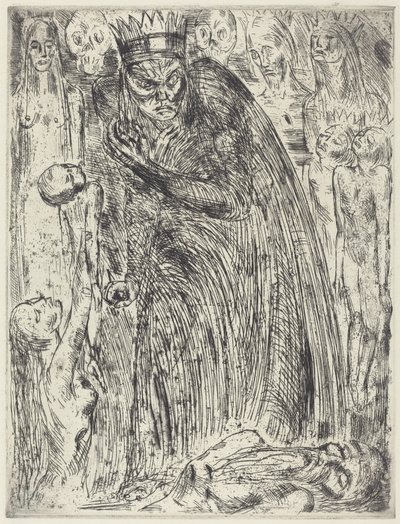 Makbet V (Wizja Lady Makbet) autorstwa Wilhelm Lehmbruck