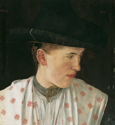 Głowa Chłopskiej Dziewczyny autorstwa Wilhelm Maria Hubertus Leibl