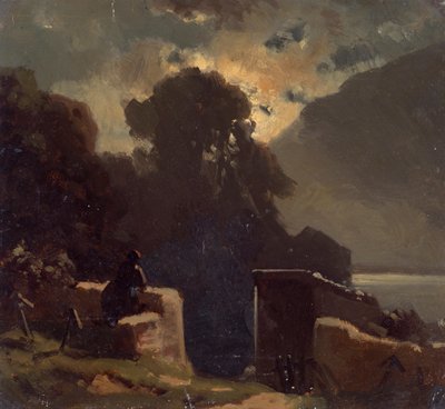księżycowy krajobraz autorstwa Wilhelm Lichtenheld