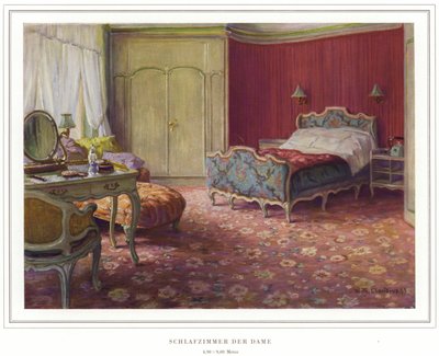 Działalność producentów dywanów Halbmond-Teppichfabrik Von Koch Und Te Kock (kolor lito) autorstwa Wilhelm Ludwig Heinrich Claudius