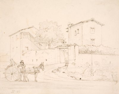 Powóz osłów przed Porta del Popolo autorstwa Wilhelm Marstrand