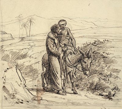 Dobry Samarytanin towarzyszy rannym autorstwa Wilhelm Marstrand