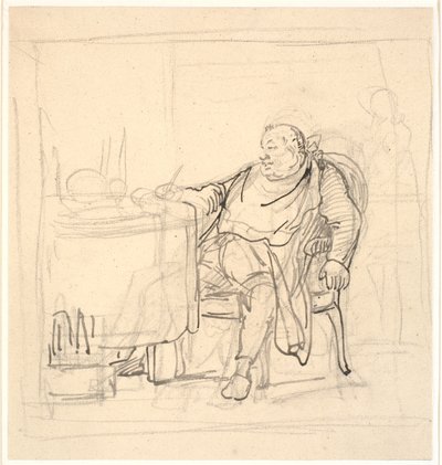 Grubas przy stole obiadowym autorstwa Wilhelm Marstrand