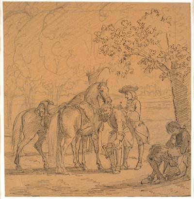 Frederik V zgadza się z wnioskiem teologa, (CD Biehls Breve, wyd. 1865) autorstwa Wilhelm Marstrand
