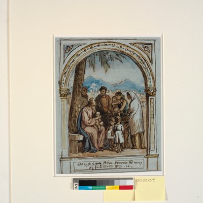 „Niech małe dzieci przychodzą do mnie i nie przeszkadzajcie im” autorstwa Wilhelm Marstrand