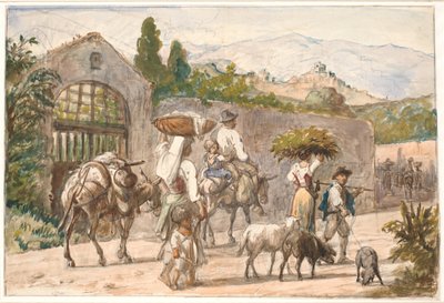 Chłopi w drodze do Rzymu autorstwa Wilhelm Marstrand