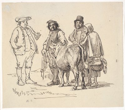 Entuzjaści krowy autorstwa Wilhelm Marstrand