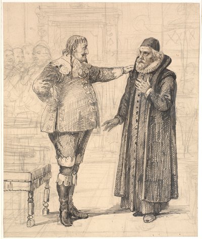 Ole Vind zostaje nadwornym kaznodzieją autorstwa Wilhelm Marstrand
