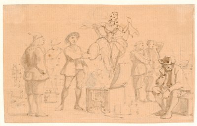 Peder Paars 1. Książka 2. Piosenka. Wenus unosi się z trumny autorstwa Wilhelm Marstrand