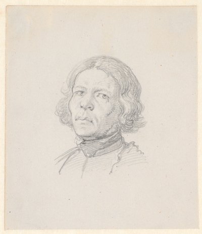 Portret głowy, szwedzki rolnik autorstwa Wilhelm Marstrand