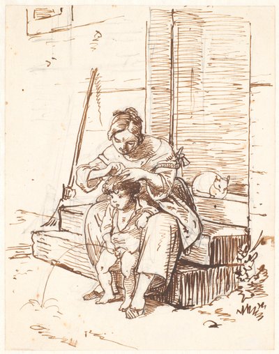 Rzymska scena uliczna autorstwa Wilhelm Marstrand